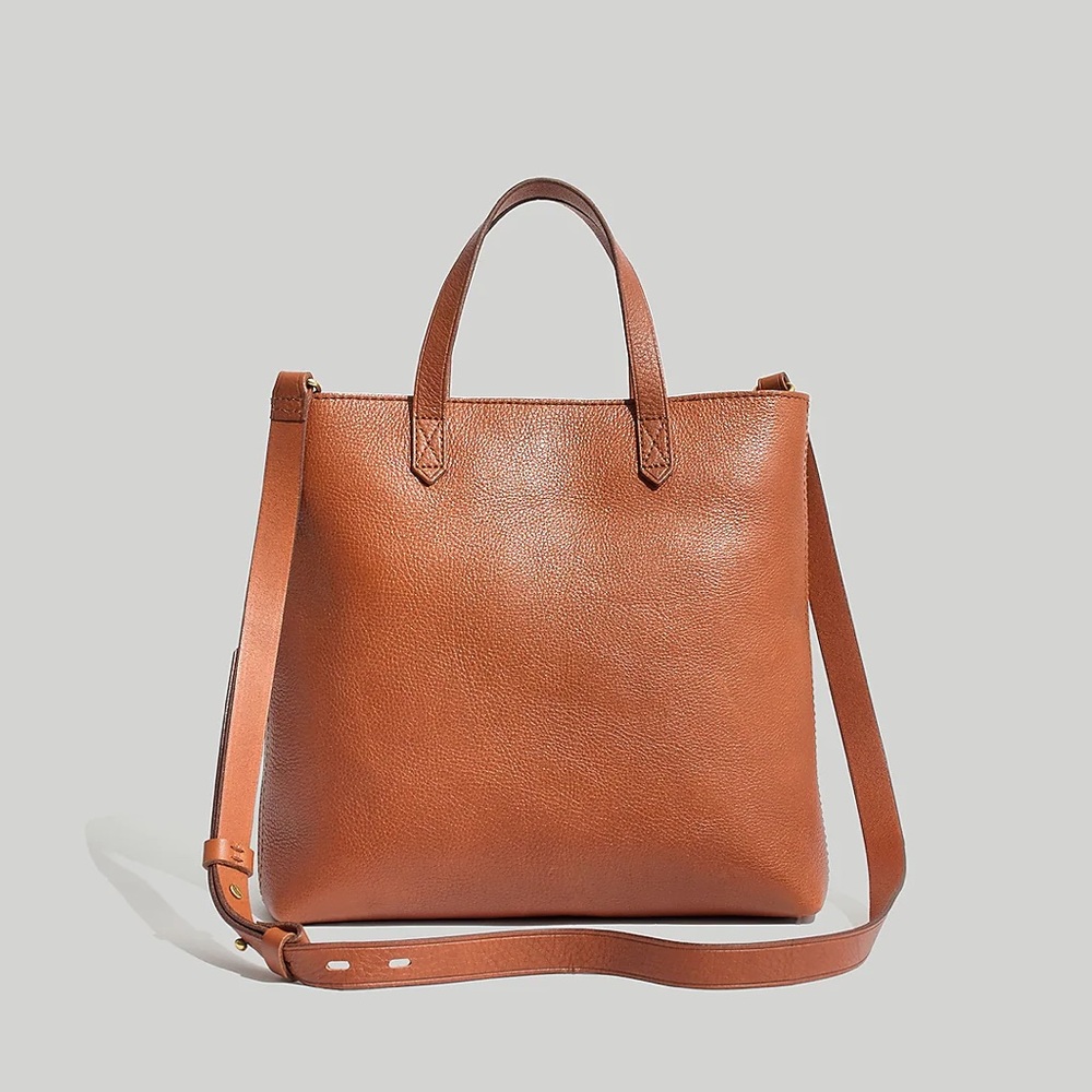 Madewell Zip-Top Transport Tote English Saddle